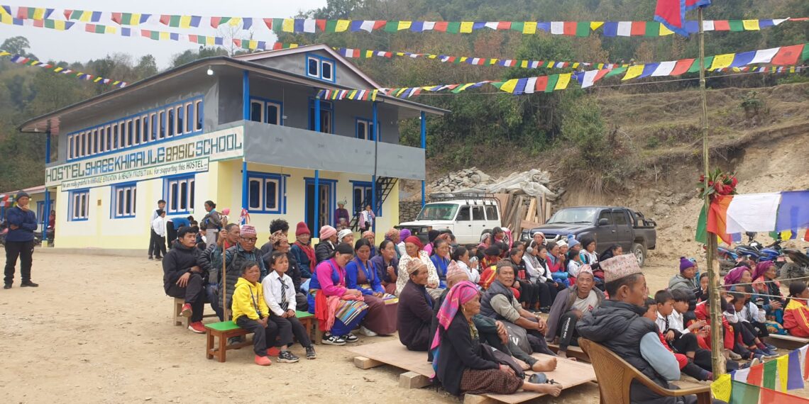 खिरौले आधारभुत बिद्यालयको छात्रावास तथा सामुदायिक भवन निर्माण सम्पन्न, भव्य कार्यक्रमका विच उद्धघाटन