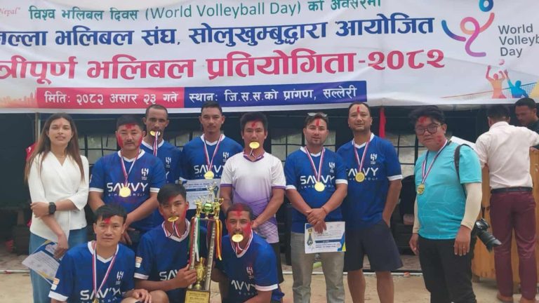 मैत्रीपूर्ण भलिवलको उपाधि नेपाल पत्रकार महासंघ सोलुखुम्बुलाई